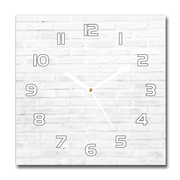 Reloj de pared cuadrado pared de ladrillos