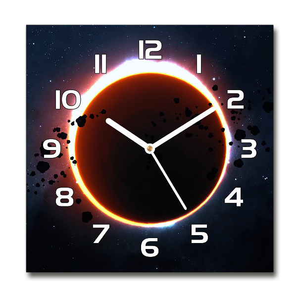 Reloj de pared cuadrado Eclipse solar