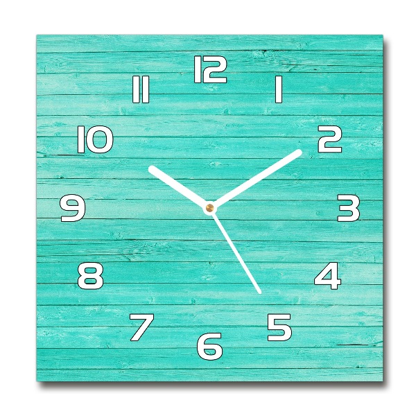 Reloj de pared cuadrado Pizarras verdes