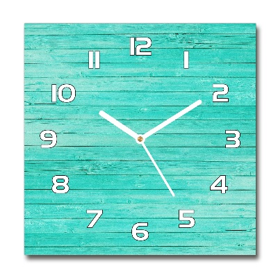 Reloj de pared cuadrado Pizarras verdes