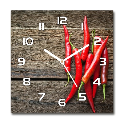 Reloj de pared cuadrado chiles
