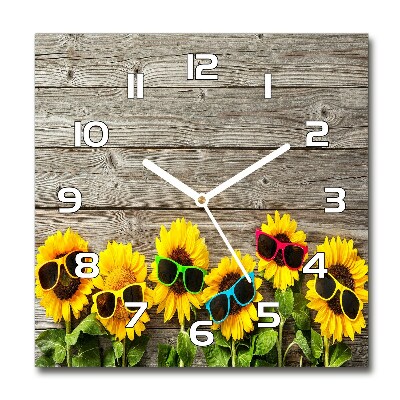 Reloj cuadrado Girasoles
