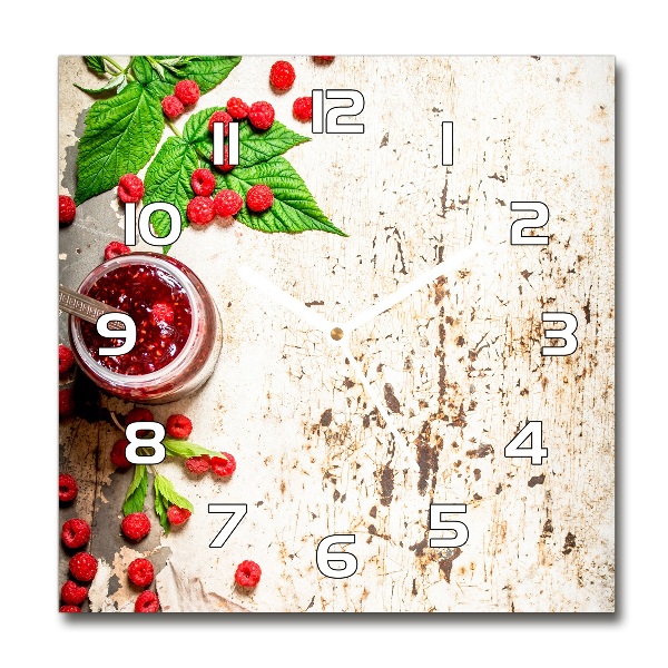 Reloj cuadrado Mermelada de frambuesa