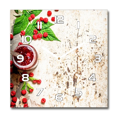 Reloj cuadrado Mermelada de frambuesa