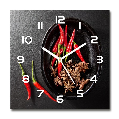Reloj cuadrado chiles