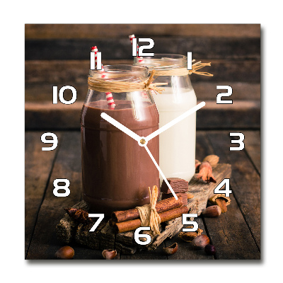 Reloj cuadrado Cócteles en frascos