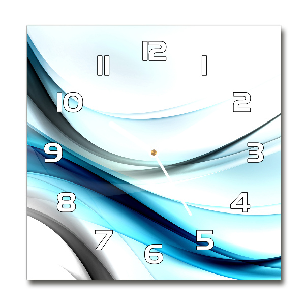 Reloj cuadrado Ondas abstractas