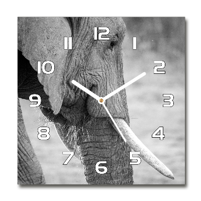 Reloj de pared cuadrado Elefante