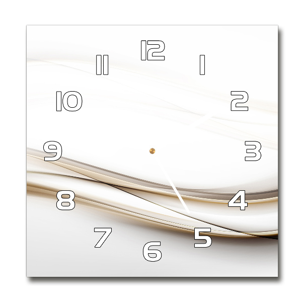 Reloj de pared cuadrado Ondas abstractas