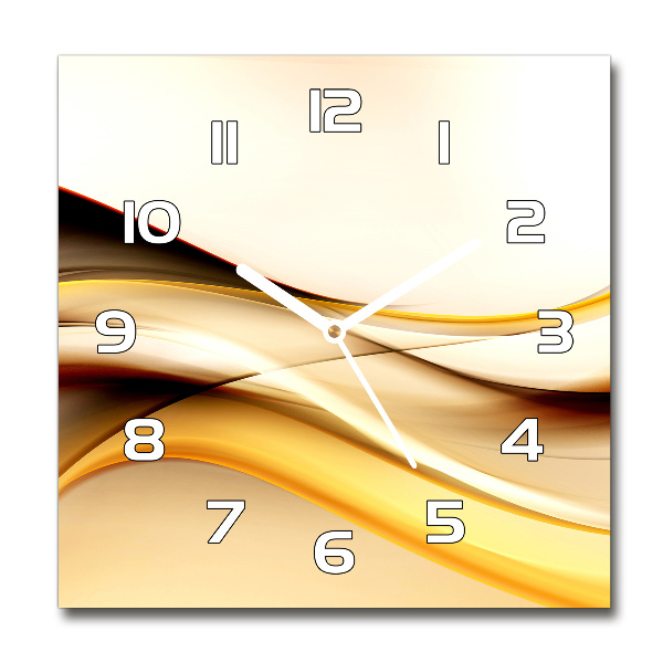 Reloj cuadrado Ondas abstractas