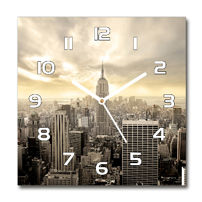 Reloj de pared cuadrado Manhattan Nueva York
