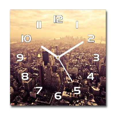 Reloj de pared cuadrado Manhattan Nueva York