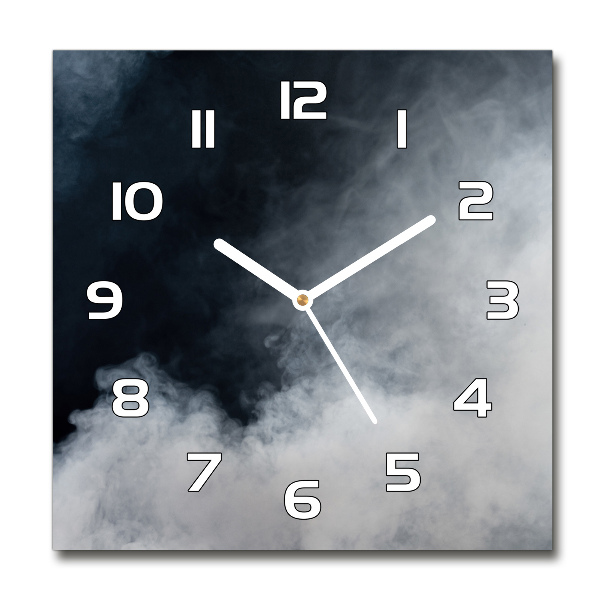 Reloj de pared cuadrado Humo blanco