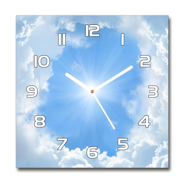 Reloj cuadrado Nubes en el cielo