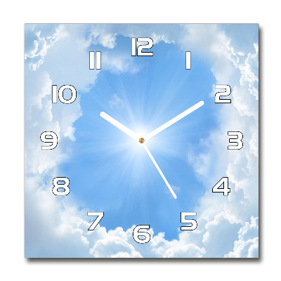 Reloj cuadrado Nubes en el cielo