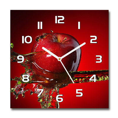 Reloj cuadrado Manzana y agua