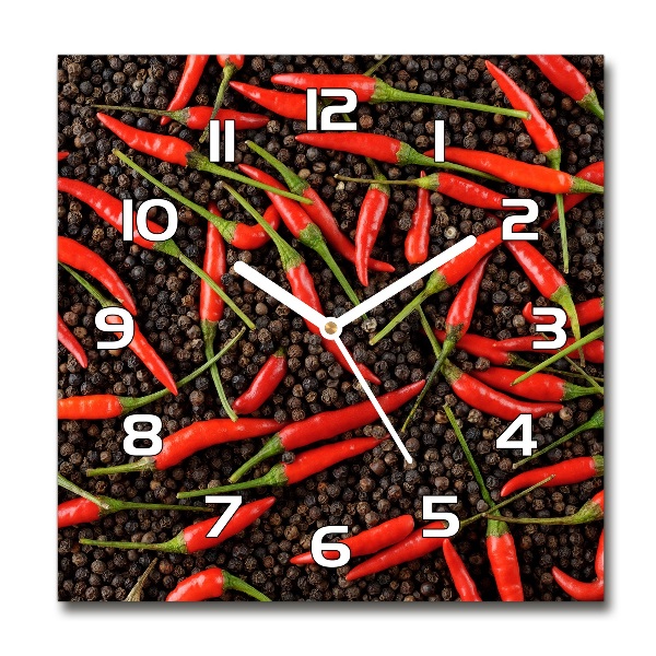 Reloj de pared cuadrado chiles