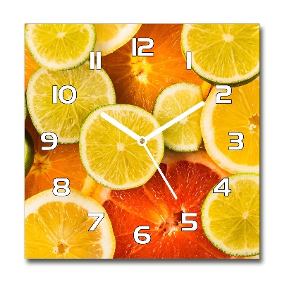 Reloj cuadrado Frutas cítricas