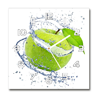 Reloj cuadrado manzana verde