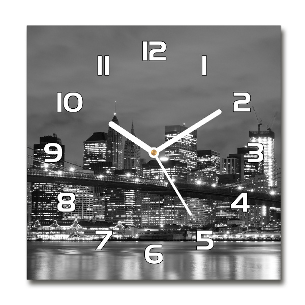 Reloj de pared cuadrado Manhattan Nueva York