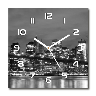 Reloj de pared cuadrado Manhattan Nueva York