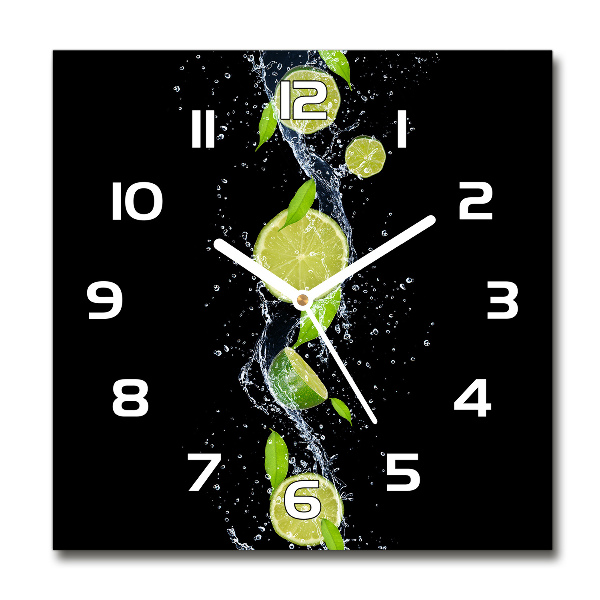 Reloj de pared cuadrado Limas y agua