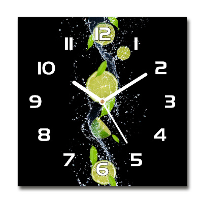 Reloj de pared cuadrado Limas y agua