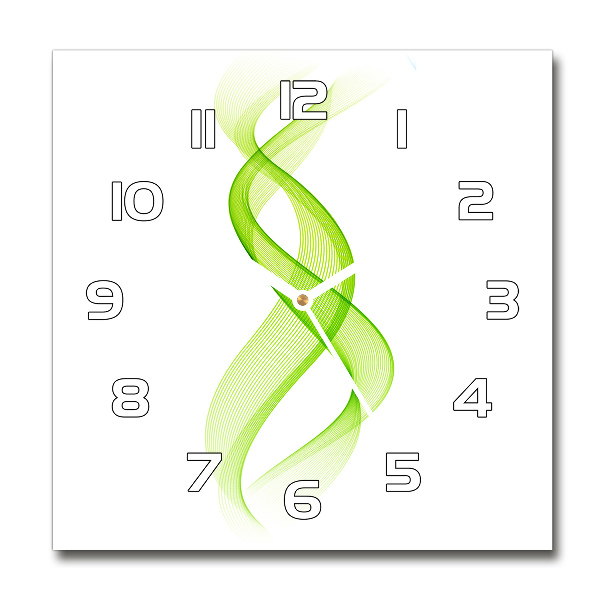 Reloj cuadrado Ondas de colores