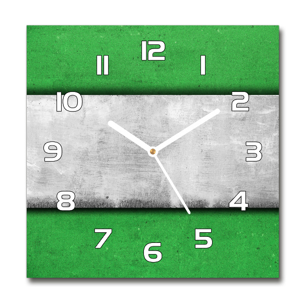 Reloj de pared cuadrado Muro verde
