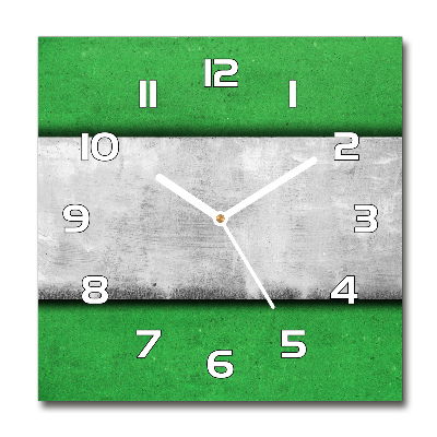 Reloj de pared cuadrado Muro verde