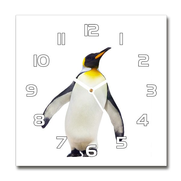 Reloj cuadrado Pingüino