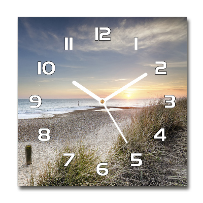 Reloj cuadrado Atardecer y dunas