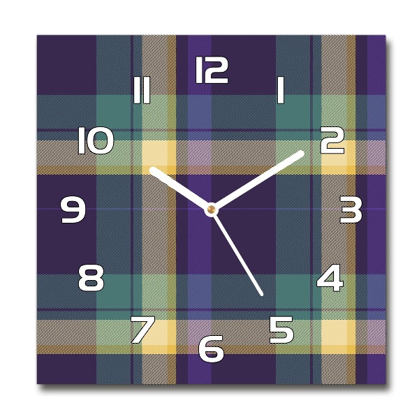 Reloj cuadrado Textura a cuadros