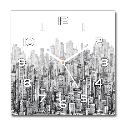 Reloj de pared cuadrado Rascacielos