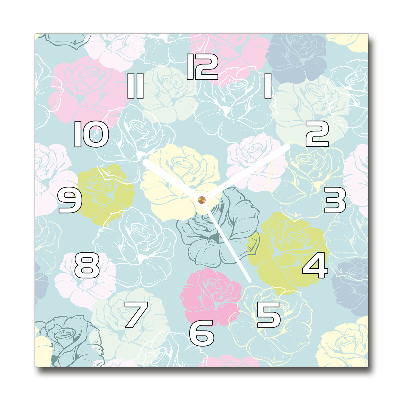 Reloj cuadrado Rosas