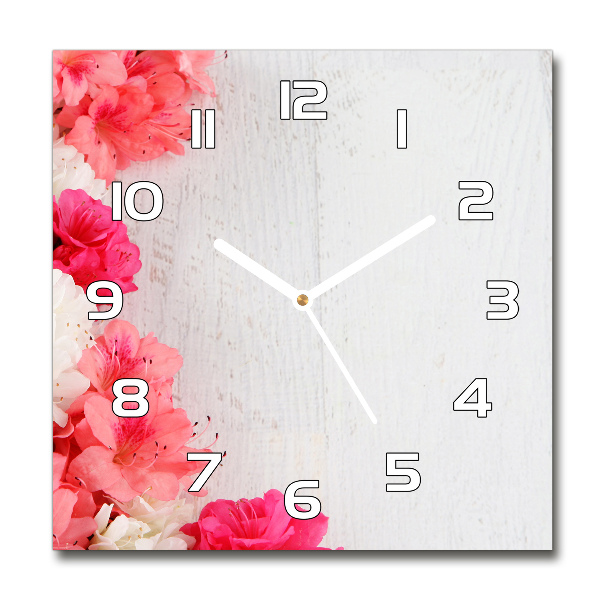 Reloj cuadrado Flores