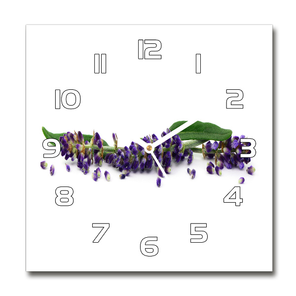 Reloj de pared cuadrado Lavanda
