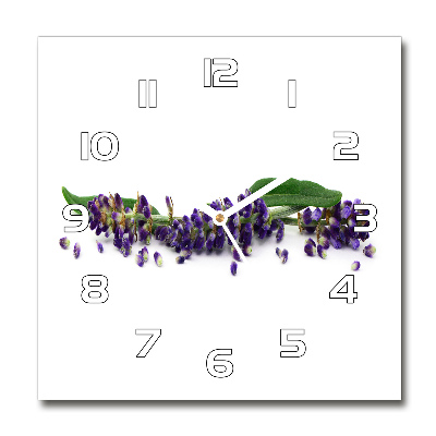 Reloj de pared cuadrado Lavanda