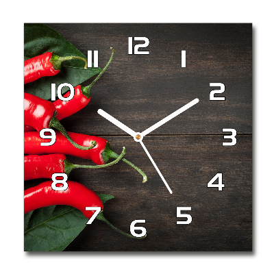 Reloj cuadrado chiles