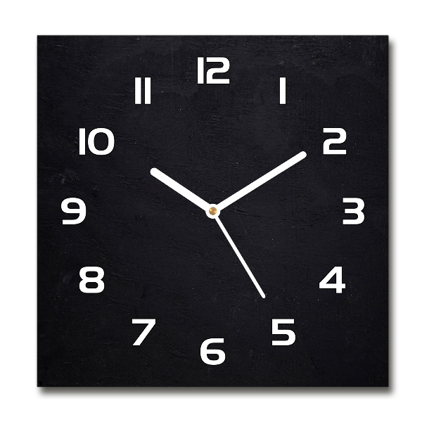 Reloj de pared cuadrado Pizarra negra