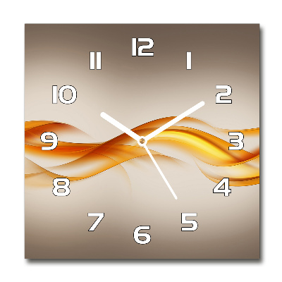 Reloj cuadrado Ondas abstractas