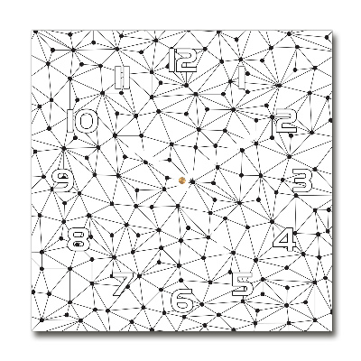 Reloj cuadrado Líneas y círculos