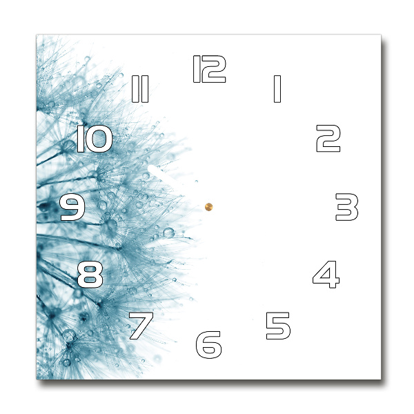 Reloj de pared cuadrado Diente de león