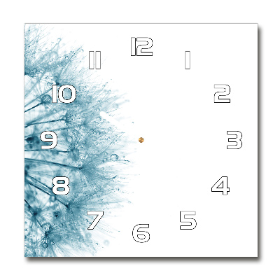 Reloj de pared cuadrado Diente de león