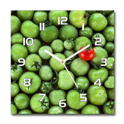 Reloj cuadrado tomate maduro