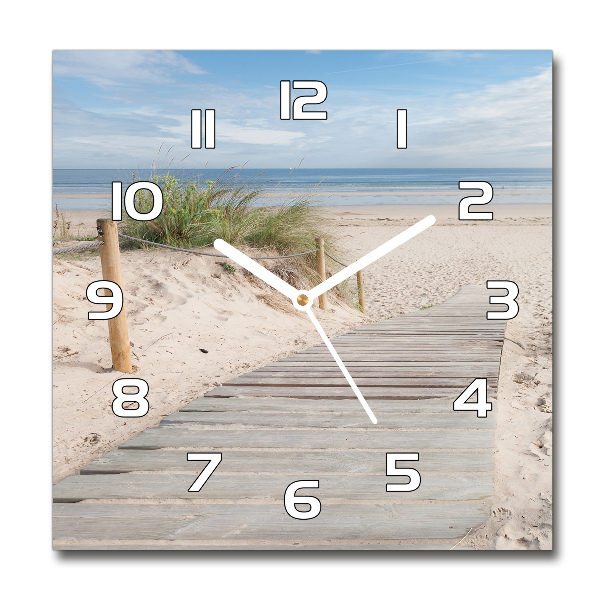 Reloj de pared cuadrado Playa