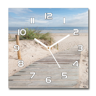 Reloj de pared cuadrado Playa