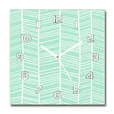 Reloj cuadrado Patrón de espiga