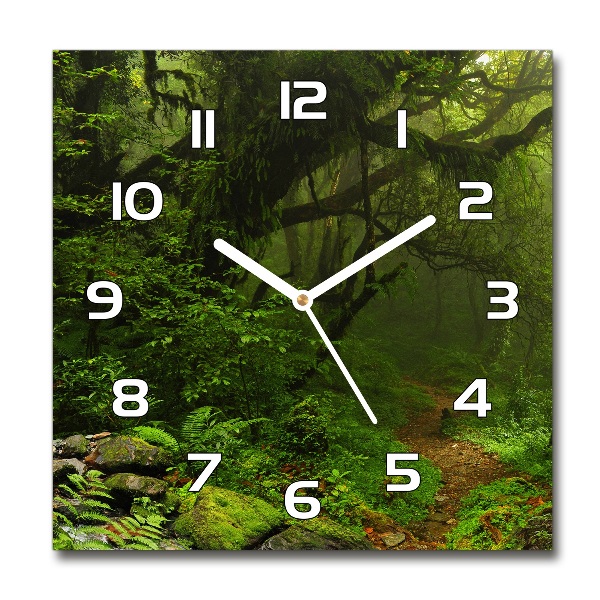 Reloj de pared cuadrado Jungla en Nepal