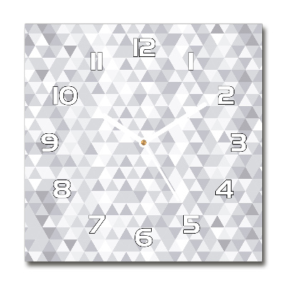 Reloj cuadrado Triángulos grises